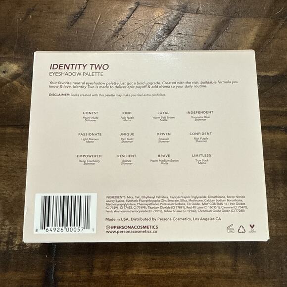 NEW Persona Cosmetics Identity Two Eyeshadow Palette 12 Shades - Full Size 13.8g - Picture 3 of 3